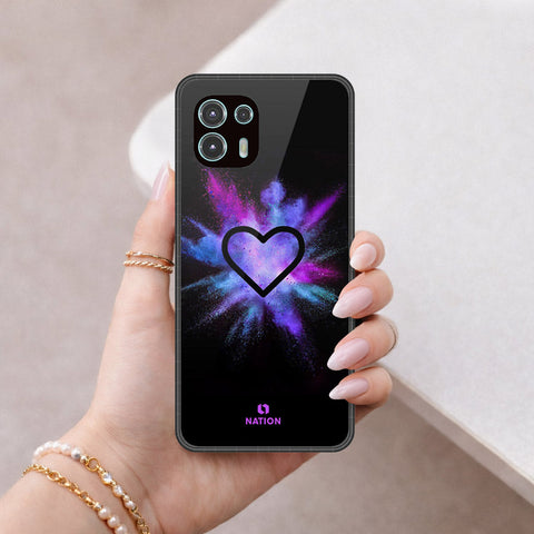 Motorola Edge 20 Lite Cover - Onation Heart Series - HQ Premium Shine Durable Shatterproof Case