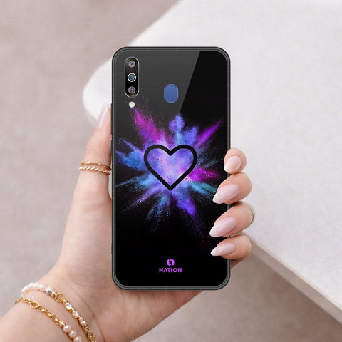 Samsung Galaxy M30 Cover - Onation Heart Series - HQ Premium Shine Durable Shatterproof Case