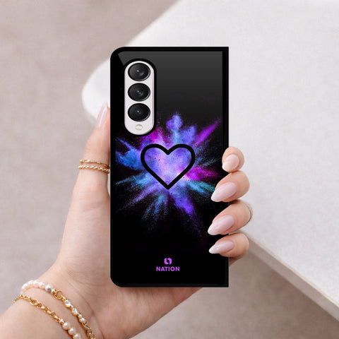 Samsung Galaxy Z Fold 4 5G Cover - Onation Heart Series - HQ Premium Shine Durable Shatterproof Case