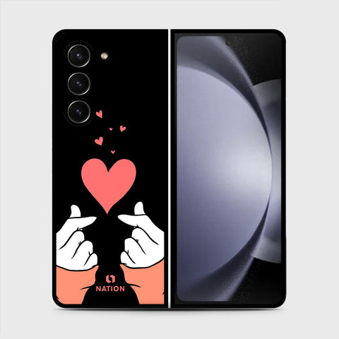 Samsung Galaxy Z Fold 5 5G  Cover- Onation Heart Series - HQ Premium Shine Durable Shatterproof Case (Fast Delivery) (SU)
