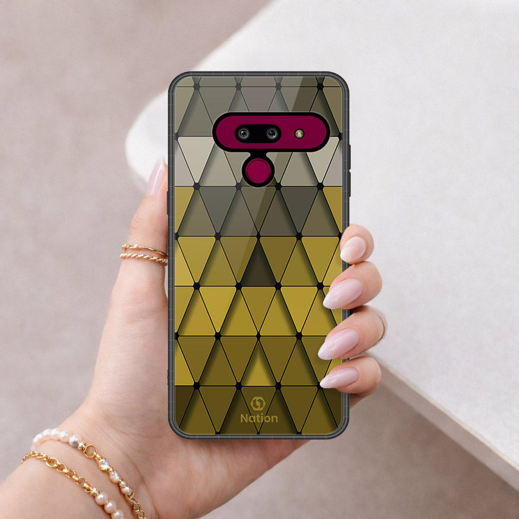 LG G8 ThinQ Cover - ONation Pyramid Series - HQ Premium Shine Durable Shatterproof Case