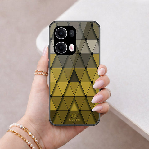 Oppo Reno 13 Pro Cover - ONation Pyramid Series - HQ Premium Shine Durable Shatterproof Case