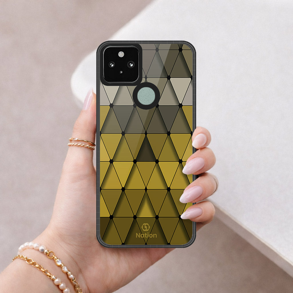 Google Pixel 5 Cover - ONation Pyramid Series - HQ Premium Shine Durable Shatterproof Case