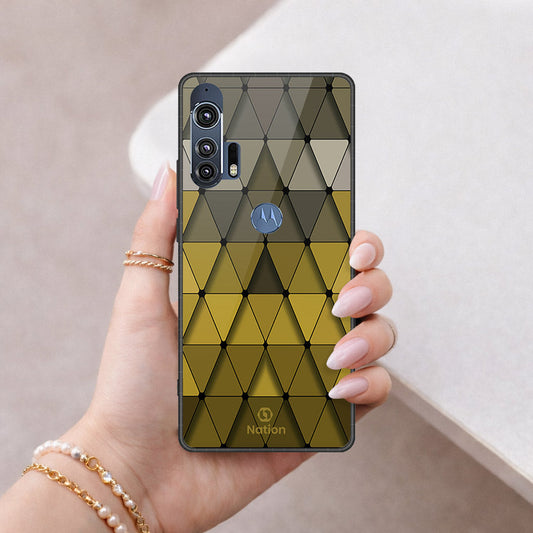 Motorola Edge Plus 2020 Cover - ONation Pyramid Series - HQ Premium Shine Durable Shatterproof Case