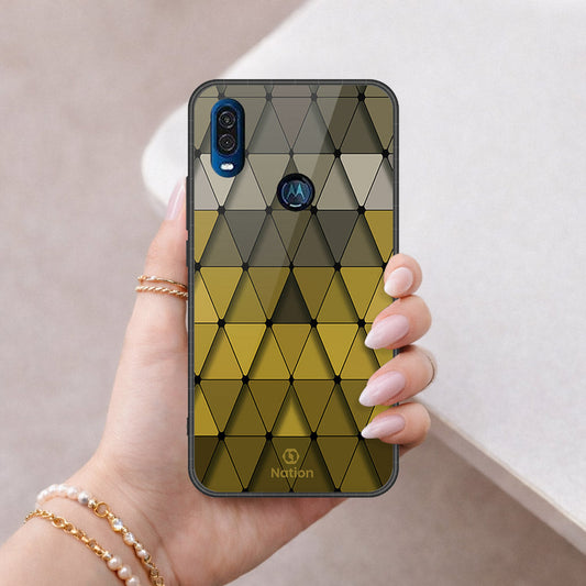 Motorola One Vision Cover - ONation Pyramid Series - HQ Premium Shine Durable Shatterproof Case