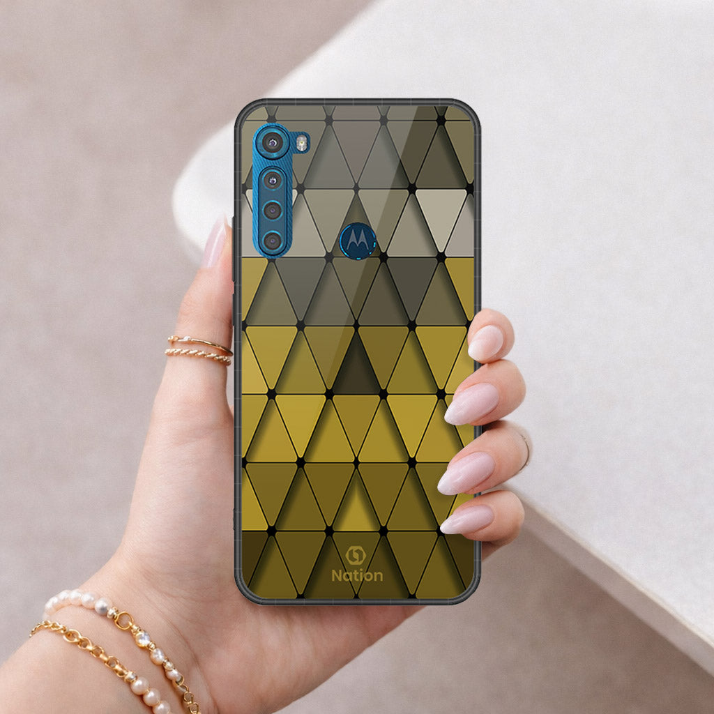 Motorola One Fusion Plus Cover - ONation Pyramid Series - HQ Premium Shine Durable Shatterproof Case