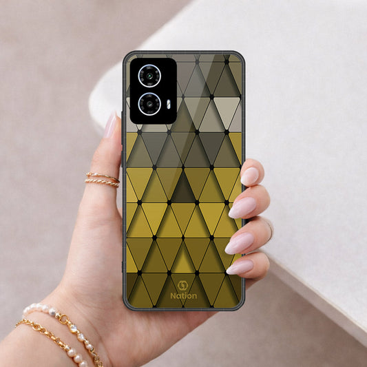 Motorola Moto G35 Cover - ONation Pyramid Series - HQ Premium Shine Durable Shatterproof Case