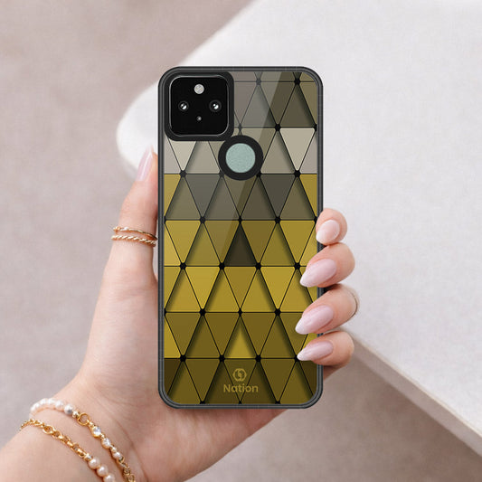 Google Pixel 4a 5G Cover - ONation Pyramid Series - HQ Premium Shine Durable Shatterproof Case