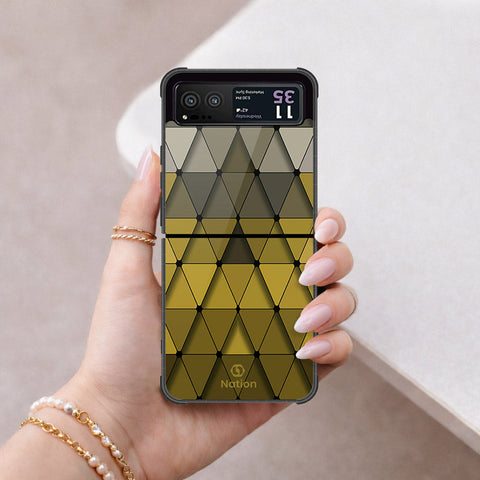 Motorola Razr 40 Cover - ONation Pyramid Series - HQ Premium Shine Durable Shatterproof Case