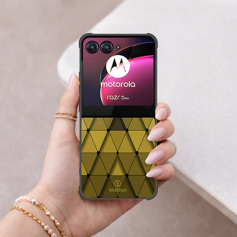 Motorola Razr 40 Ultra Cover - ONation Pyramid Series - HQ Premium Shine Durable Shatterproof Case