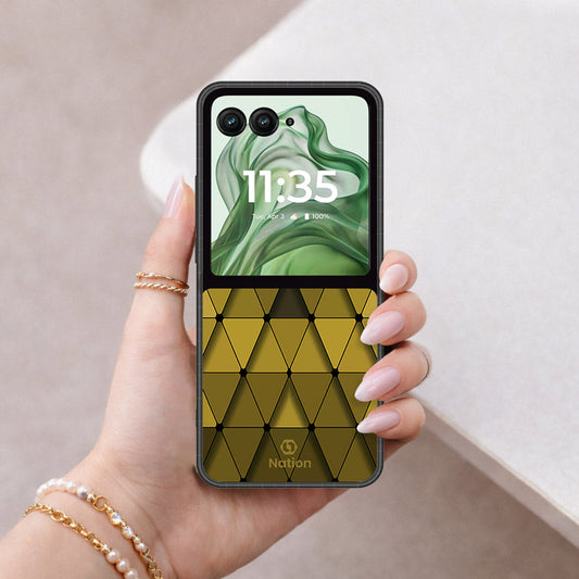 Motorola Razr Plus 2024 Cover - ONation Pyramid Series - HQ Premium Shine Durable Shatterproof Case