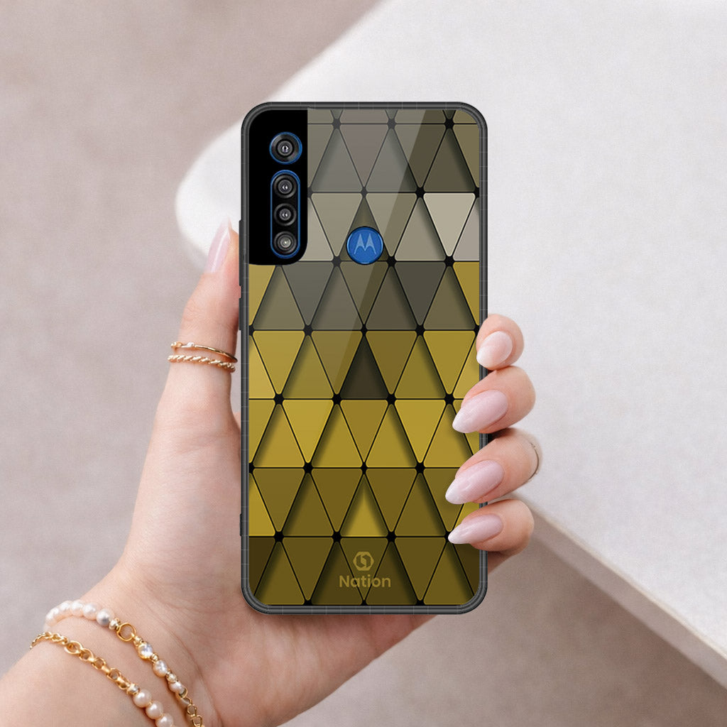 Motorola Moto G8 Play Cover - ONation Pyramid Series - HQ Premium Shine Durable Shatterproof Case