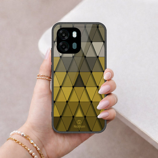 Oppo A6s 4G Cover - ONation Pyramid Series - HQ Premium Shine Durable Shatterproof Case