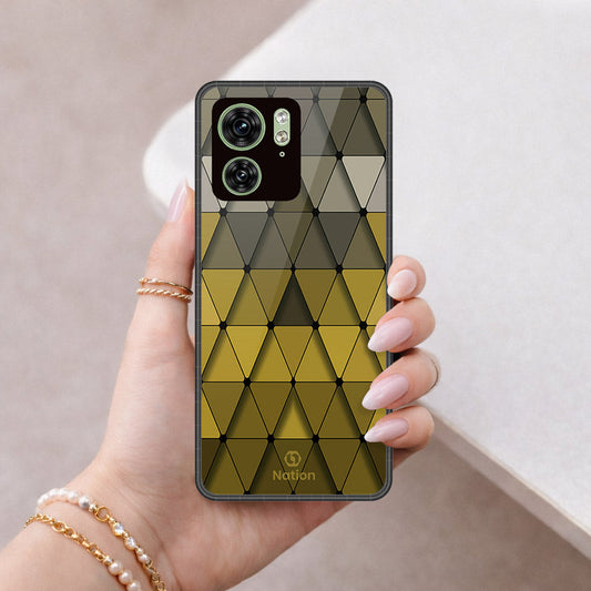 Motorola Edge 40 Cover - ONation Pyramid Series - HQ Premium Shine Durable Shatterproof Case