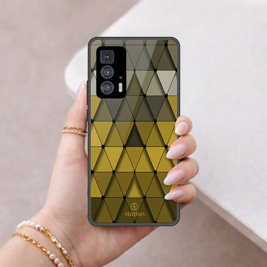 Motorola Edge 20 Pro Cover - ONation Pyramid Series - HQ Premium Shine Durable Shatterproof Case