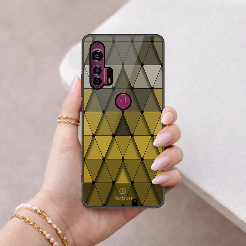 Motorola Edge Plus Cover - ONation Pyramid Series - HQ Premium Shine Durable Shatterproof Case