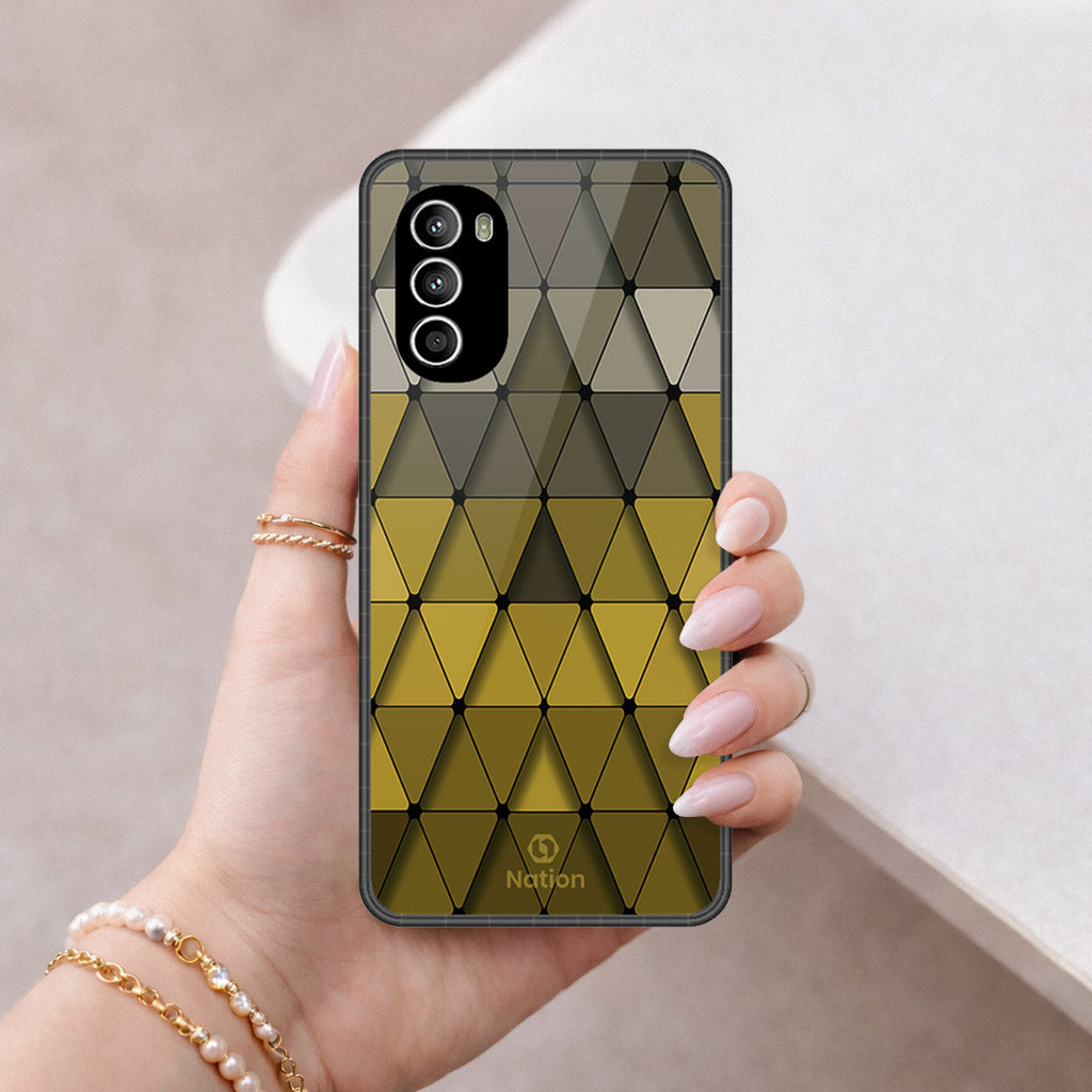Motorola Moto G82 Cover - ONation Pyramid Series - HQ Premium Shine Durable Shatterproof Case