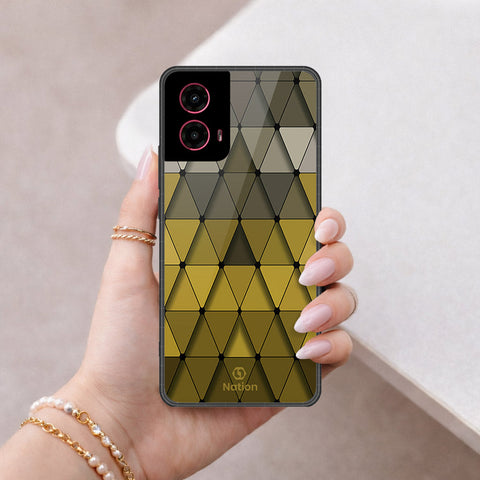 Motorola Moto G45 Cover - ONation Pyramid Series - HQ Premium Shine Durable Shatterproof Case