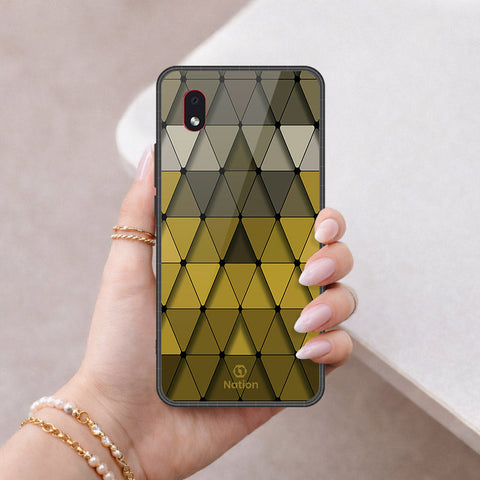 Samsung Galaxy A01 Core Cover - ONation Pyramid Series - HQ Premium Shine Durable Shatterproof Case