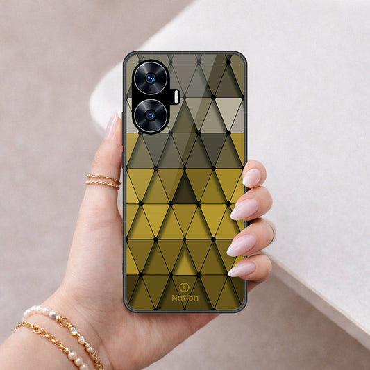 Realme C55 Cover - ONation Pyramid Series - HQ Premium Shine Durable Shatterproof Case