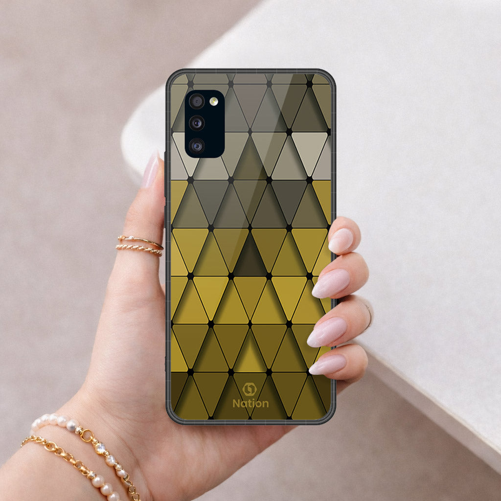 Samsung Galaxy A41 Cover - ONation Pyramid Series - HQ Premium Shine Durable Shatterproof Case