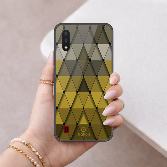 Samsung Galaxy A01 Cover - ONation Pyramid Series - HQ Premium Shine Durable Shatterproof Case