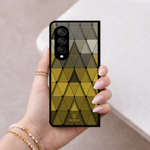 Samsung Galaxy Z Fold 3 5G Cover - ONation Pyramid Series - HQ Premium Shine Durable Shatterproof Case