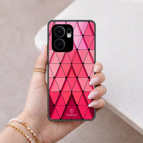 Oppo Reno 13F 4G Cover - ONation Pyramid Series - HQ Premium Shine Durable Shatterproof Case