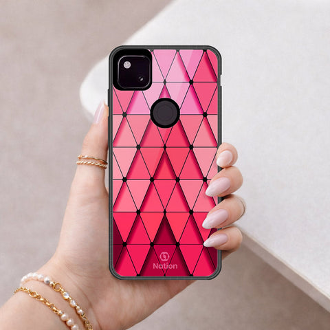 Google Pixel 4a 4G Cover - ONation Pyramid Series - HQ Premium Shine Durable Shatterproof Case