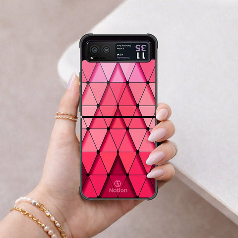Motorola Razr 40 Cover - ONation Pyramid Series - HQ Premium Shine Durable Shatterproof Case