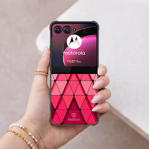 Motorola Razr 40 Ultra Cover - ONation Pyramid Series - HQ Premium Shine Durable Shatterproof Case