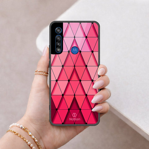 Motorola One Macro Cover - ONation Pyramid Series - HQ Premium Shine Durable Shatterproof Case