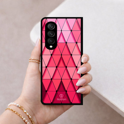 Samsung Galaxy Z Fold 3 5G Cover - ONation Pyramid Series - HQ Premium Shine Durable Shatterproof Case
