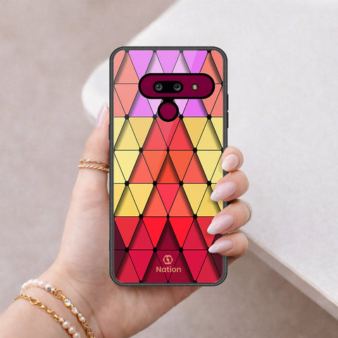 LG G8 ThinQ Cover - ONation Pyramid Series - HQ Premium Shine Durable Shatterproof Case