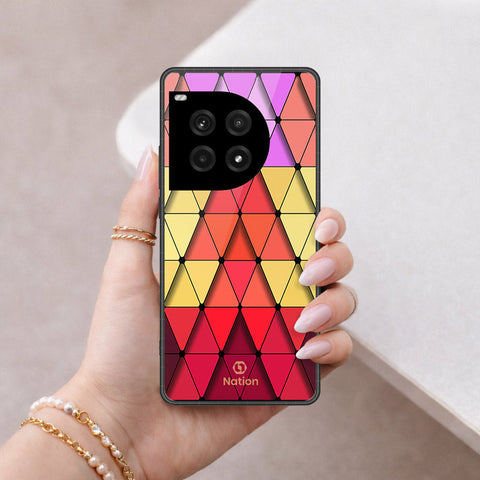 OnePlus Ace 2 Cover - ONation Pyramid Series - HQ Premium Shine Durable Shatterproof Case