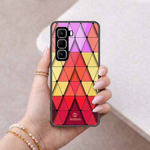 Infinix Hot 50 4G Cover - ONation Pyramid Series - HQ Premium Shine Durable Shatterproof Case