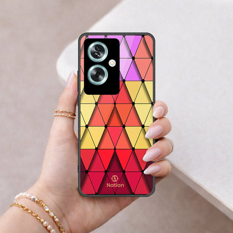 Oppo A79 Cover - ONation Pyramid Series - HQ Premium Shine Durable Shatterproof Case