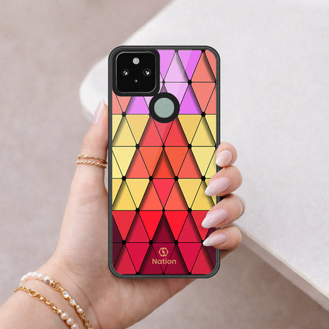 Google Pixel 5 Cover - ONation Pyramid Series - HQ Premium Shine Durable Shatterproof Case