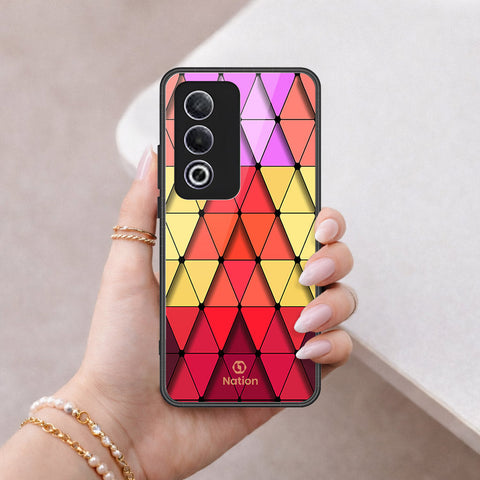Oppo A80 Cover - ONation Pyramid Series - HQ Premium Shine Durable Shatterproof Case