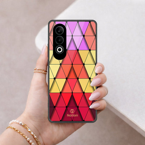 Oppo K12 Cover - ONation Pyramid Series - HQ Premium Shine Durable Shatterproof Case