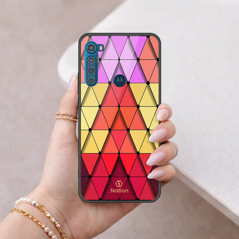 Motorola One Fusion Plus Cover - ONation Pyramid Series - HQ Premium Shine Durable Shatterproof Case