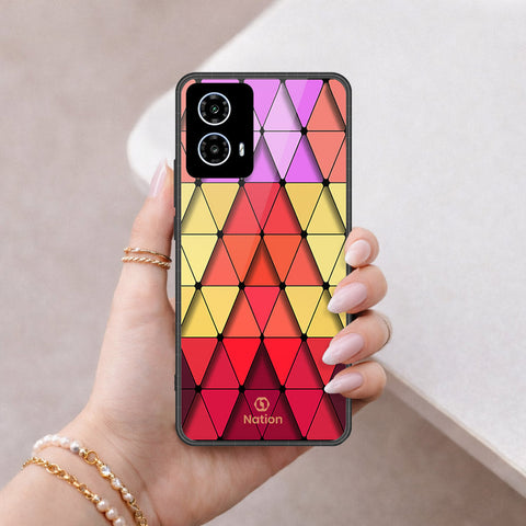 Motorola Moto G35 Cover - ONation Pyramid Series - HQ Premium Shine Durable Shatterproof Case