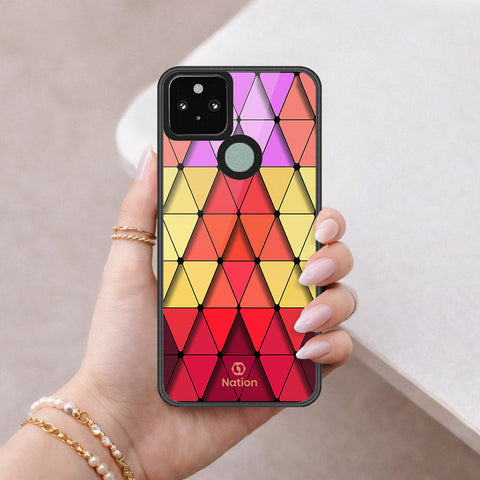 Google Pixel 5 XL Cover - ONation Pyramid Series - HQ Premium Shine Durable Shatterproof Case