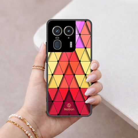Motorola Edge 50 Ultra Cover - ONation Pyramid Series - HQ Premium Shine Durable Shatterproof Case