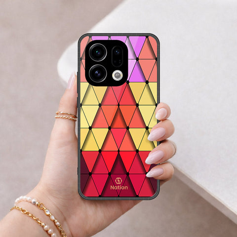 Oppo Find X9 Cover - ONation Pyramid Series - HQ Premium Shine Durable Shatterproof Case