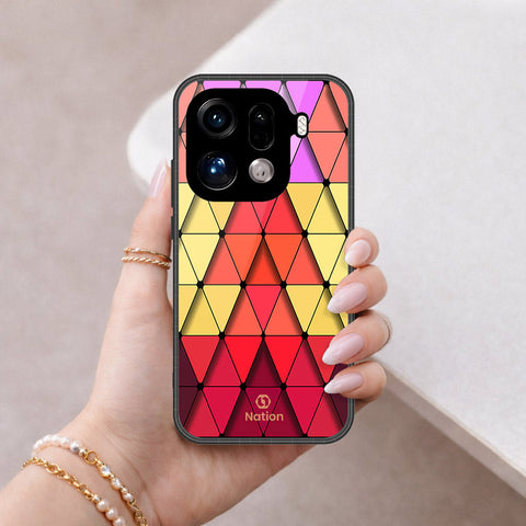 Oppo Find X9 Pro Cover - ONation Pyramid Series - HQ Premium Shine Durable Shatterproof Case