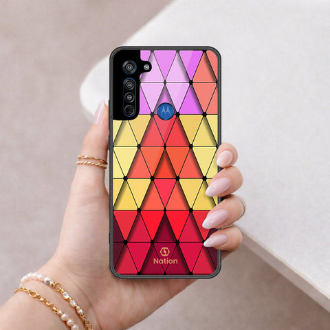 Motorola Moto G8 Cover - ONation Pyramid Series - HQ Premium Shine Durable Shatterproof Case
