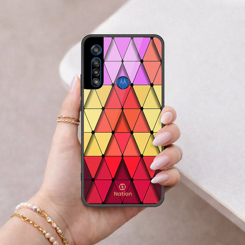 Motorola One Macro Cover - ONation Pyramid Series - HQ Premium Shine Durable Shatterproof Case