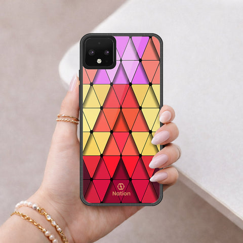 Google Pixel 4 Cover - ONation Pyramid Series - HQ Premium Shine Durable Shatterproof Case