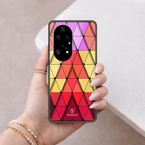 Huawei P50 Pro Cover - ONation Pyramid Series - HQ Premium Shine Durable Shatterproof Case